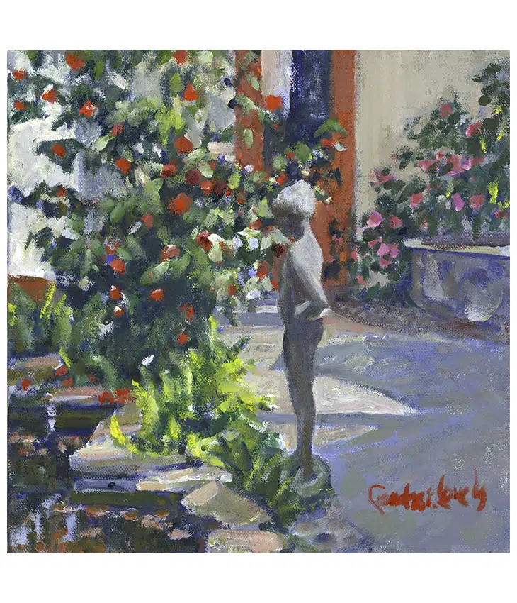 Girl in the Courtyard