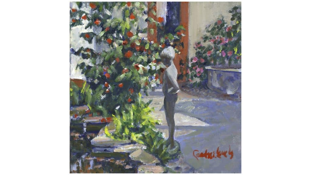 Girl in the Courtyard